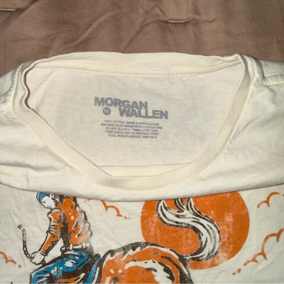 Morgan Wallen Graphic Tee in Cream - Picture 2 of 3